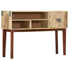 Table Console 115X30X76 Cm Bois De Manguier Massif Brut