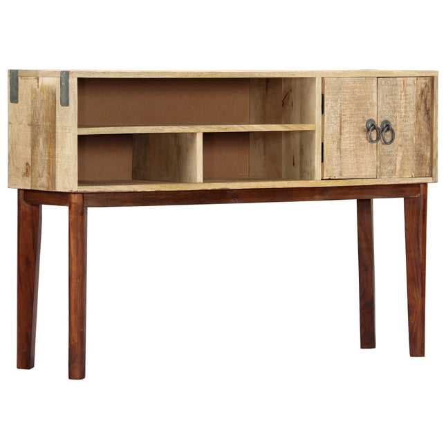 Table Console 115X30X76 Cm Bois De Manguier Massif Brut