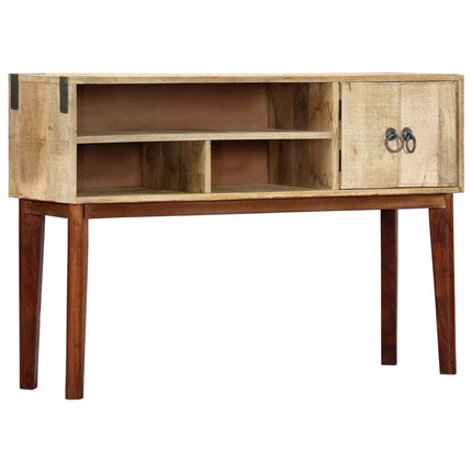Table Console 115X30X76 Cm Bois De Manguier Massif Brut