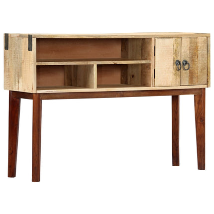Table Console 115X30X76 Cm Bois De Manguier Massif Brut