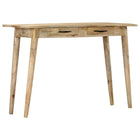 Table Console 115X40X75 Cm Bois De Manguier Massif Brut