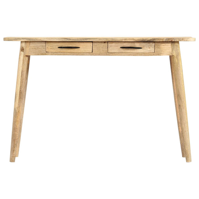 Table Console 115X40X75 Cm Bois De Manguier Massif Brut