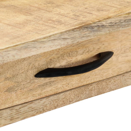 Table Console 115X40X75 Cm Bois De Manguier Massif Brut