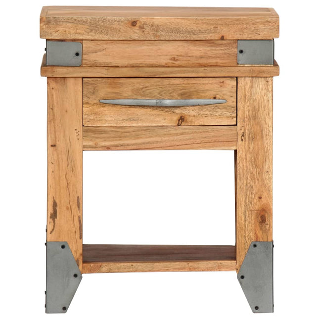 Table De Chevet Bois D'acacia Massif