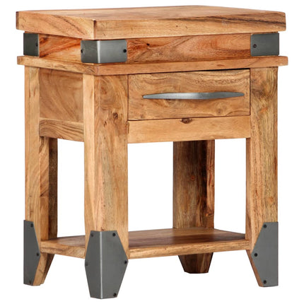 Table De Chevet Bois D'acacia Massif