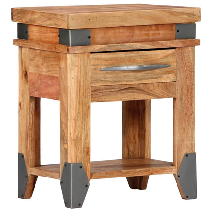Table De Chevet Bois D'acacia Massif