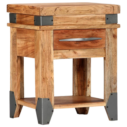 Table De Chevet Bois D'acacia Massif