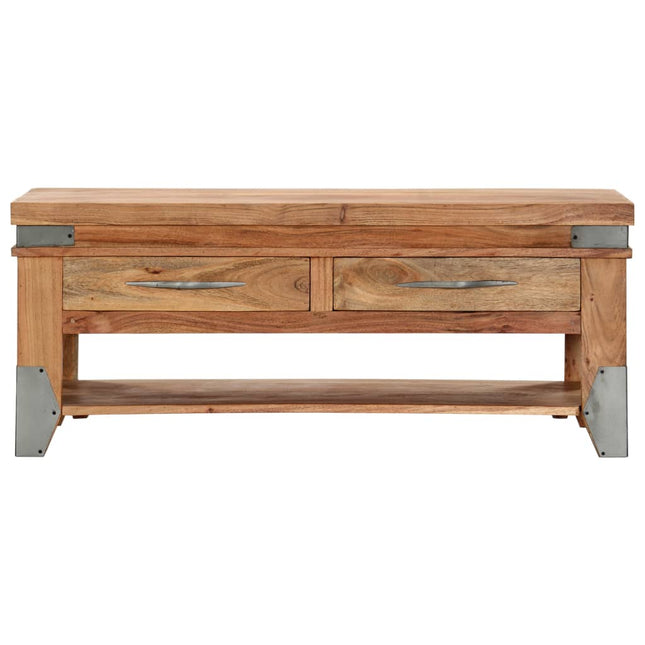 Table Basse 110X52X45 Cm Bois D'acacia Solide