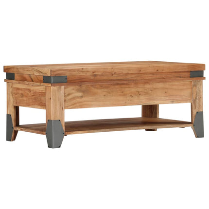 Table Basse 110X52X45 Cm Bois D'acacia Solide