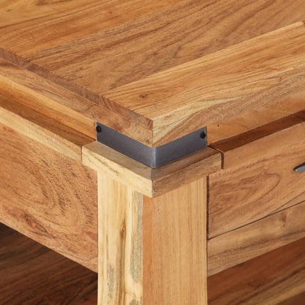 Table Basse 110X52X45 Cm Bois D'acacia Solide