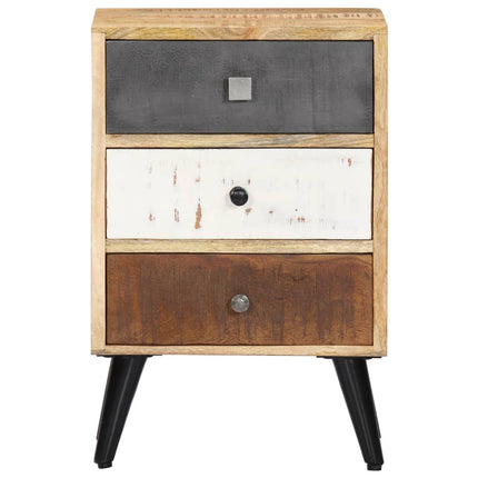 Table De Chevet 40 X 30 X 60 Cm Bois De Manguier Massif