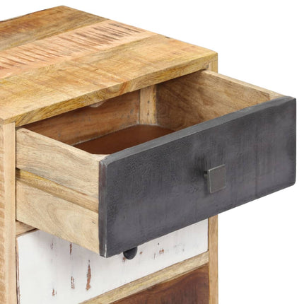 Table De Chevet 40 X 30 X 60 Cm Bois De Manguier Massif