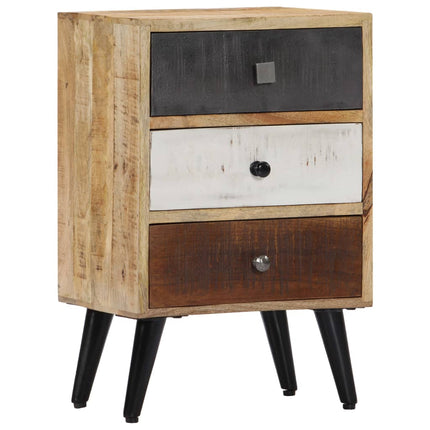 Table De Chevet 40 X 30 X 60 Cm Bois De Manguier Massif