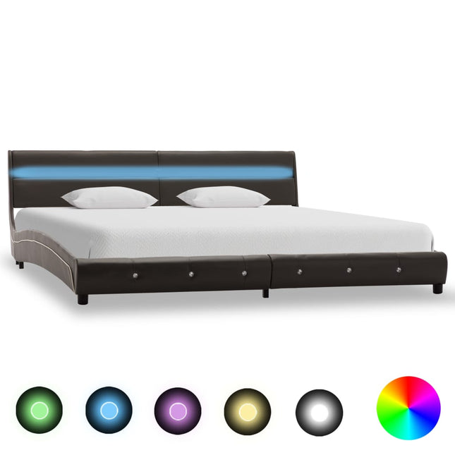 Cadre De Lit Avec Led Similicuir