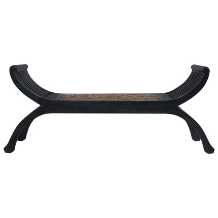 Banc 120 Cm Marron Foncé Abaca