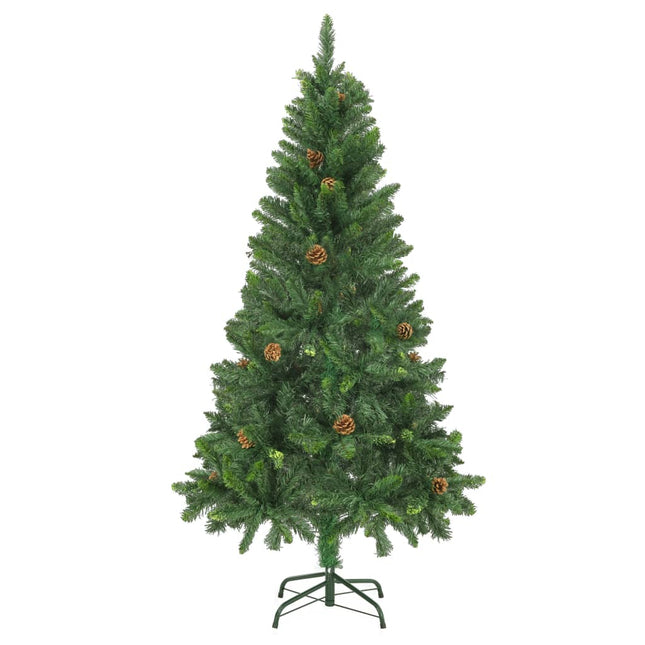 Sapin De Noël Artificiel Avec Pommes De Pin 150 Cm Vert