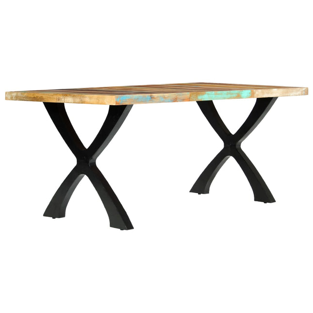 Table De Salle À Manger 180X90X76Cm Bois De Récupération Solide