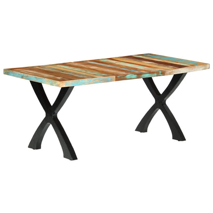 Table De Salle À Manger 180X90X76Cm Bois De Récupération Solide