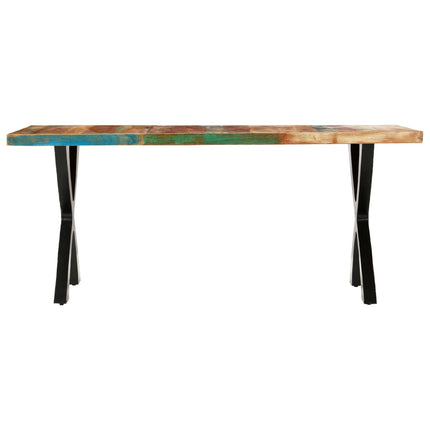 Table De Salle À Manger 180X90X76Cm Bois De Récupération Solide