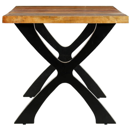 Table De Salle À Manger 180X90X76Cm Bois De Récupération Solide