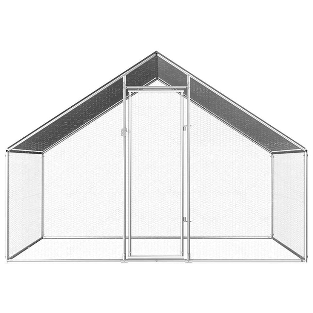 Poulailler D'extérieur 2,75 X 2 X 1,92 M Acier Galvanisé