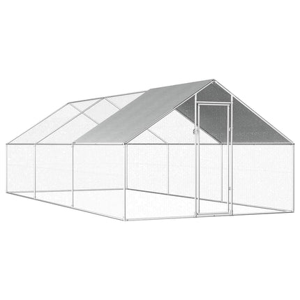 Poulailler D'extérieur 2,75 X 2 X 1,92 M Acier Galvanisé