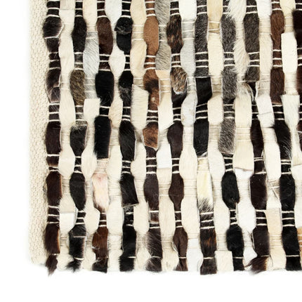 Tapis À Poils Cuir Véritable