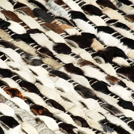 Tapis À Poils Cuir Véritable