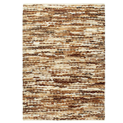 Tapis À Poils Cuir Véritable