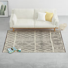 Tapis En Laine Tissée À La Main 140X200 Cm Noir/Blanc