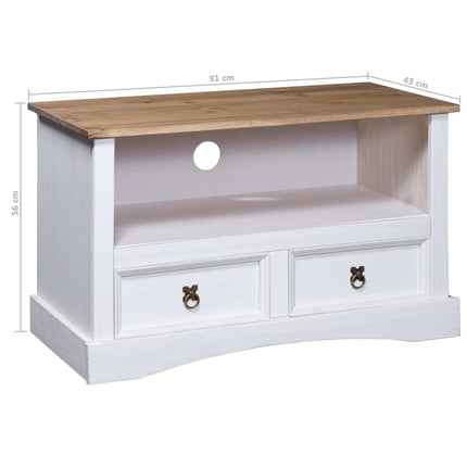 Meuble Tv Gamme Corona Pin Mexicain 91X43X56 Cm