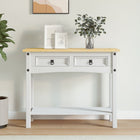 Table Console Gamme Corona Pin Mexicain 93X34,5X73 Cm