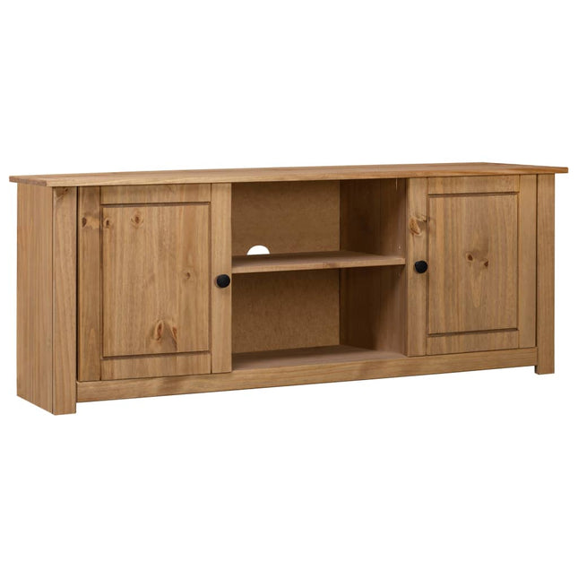 Meuble Tv 120X40X50 Cm Bois De Pin Massif Gamme Panama