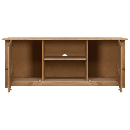 Meuble Tv 120X40X50 Cm Bois De Pin Massif Gamme Panama