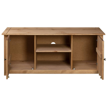 Meuble Tv 120X40X50 Cm Bois De Pin Massif Gamme Panama