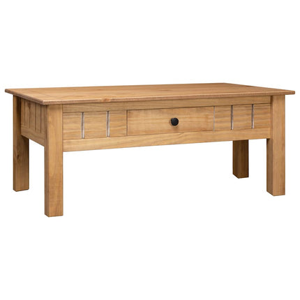 Table Basse 100X60X43,5 Cm Pin Massif Assortiment Panama