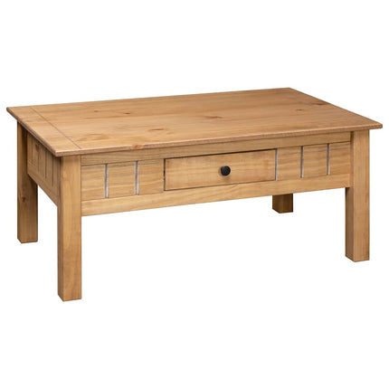 Table Basse 100X60X43,5 Cm Pin Massif Assortiment Panama