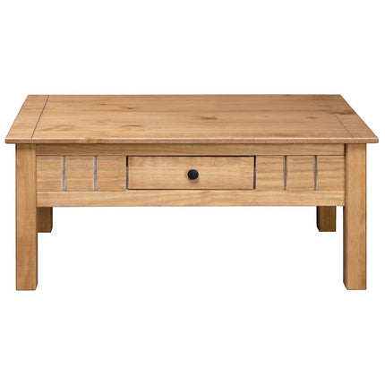 Table Basse 100X60X43,5 Cm Pin Massif Assortiment Panama