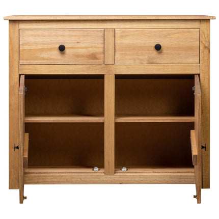 Buffet 93X40X80 Cm Pin Solide Assortiment Panama