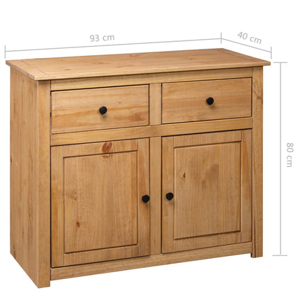Buffet 93X40X80 Cm Pin Solide Assortiment Panama