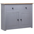 Buffet 93X40X80 Cm Pin Solide Assortiment Panama