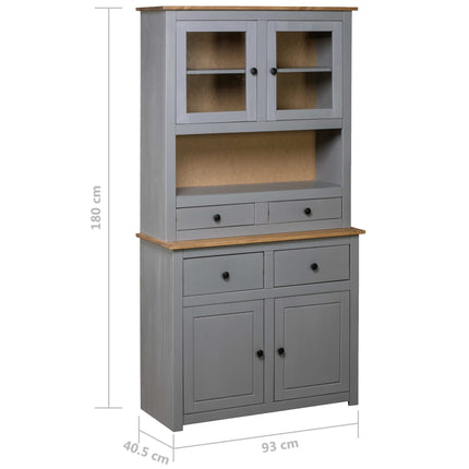 Buffet Haut 93X40,5X180 Cm Pin Gamme Panama