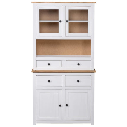 Buffet Haut 93X40,5X180 Cm Pin Gamme Panama