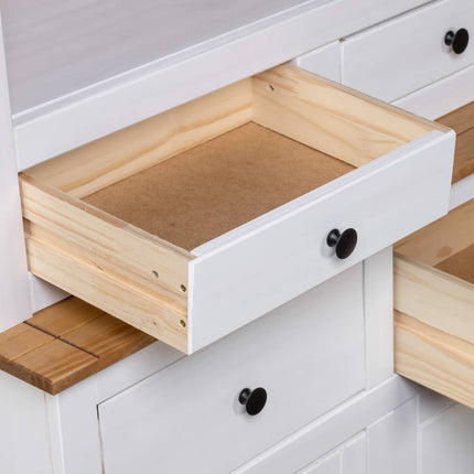Buffet Haut 93X40,5X180 Cm Pin Gamme Panama