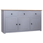 Buffet 135X40X80 Cm Pin Solide Assortiment Panama
