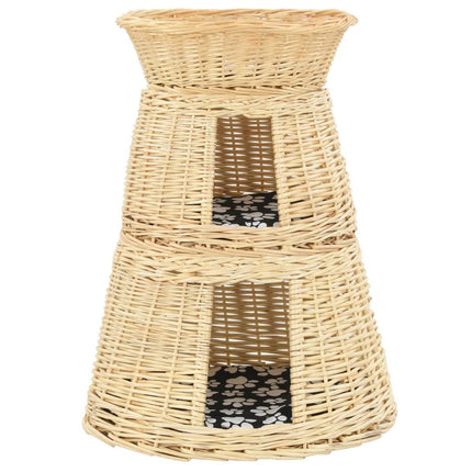 Ensemble De Panier Pour Chats 3 Pcs Avec Coussins 47X34X60 Cm