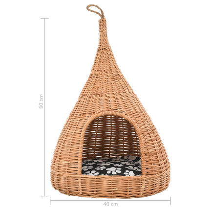 Panier Pour Chats Avec Coussin 40X60 Cm Saule