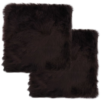 Coussins De Chaise Lot De 2 Peau De Mouton Véritable