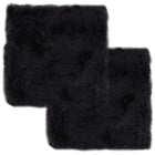 Coussins De Chaise Lot De 2 Peau De Mouton Véritable