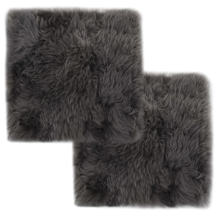 Coussins De Chaise Lot De 2 Peau De Mouton Véritable